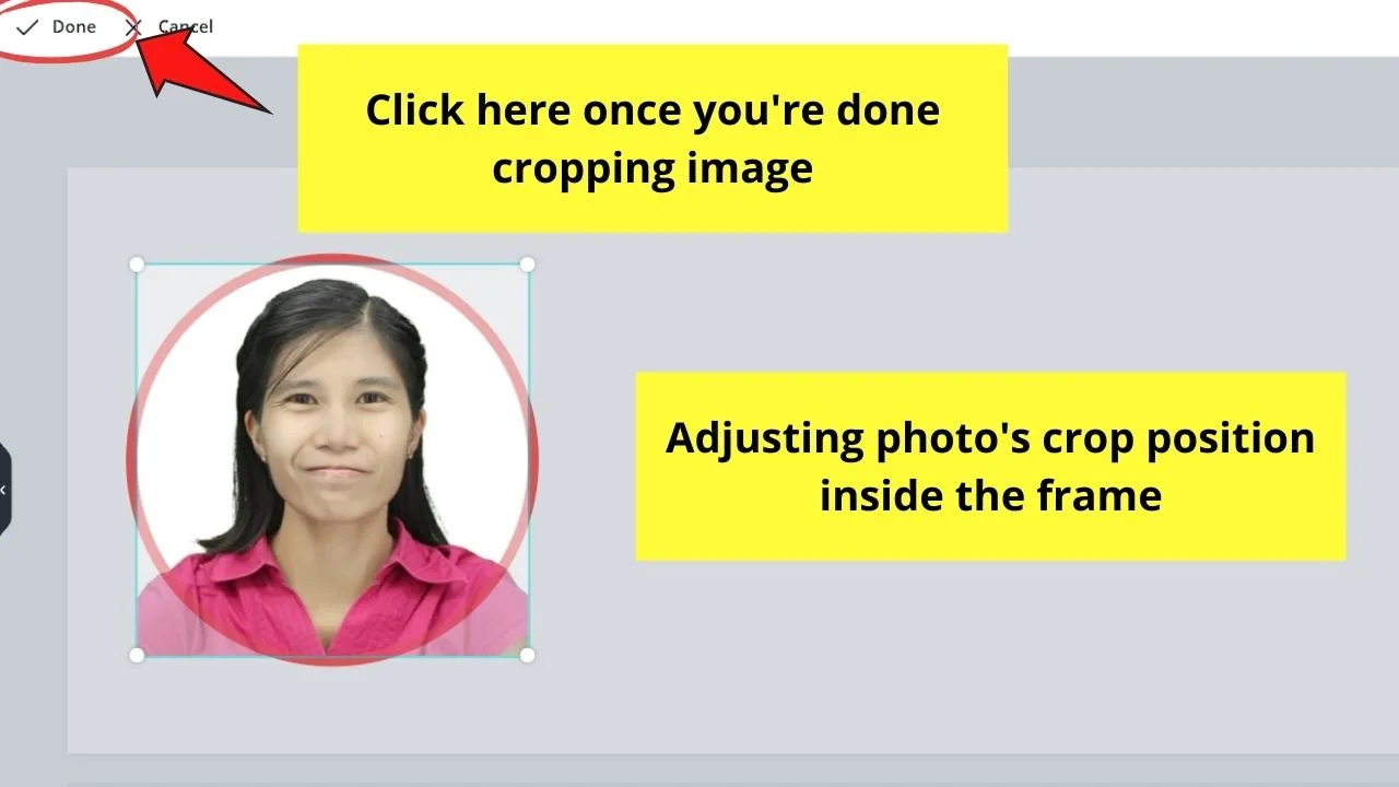 Adjusting Photo's Crop Positioning Inside Frame