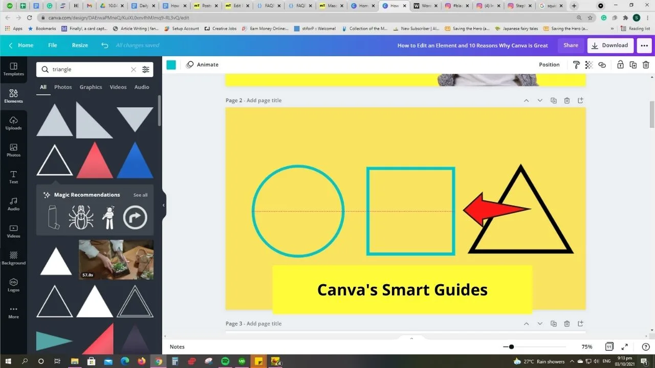 Canva's Smart Guides