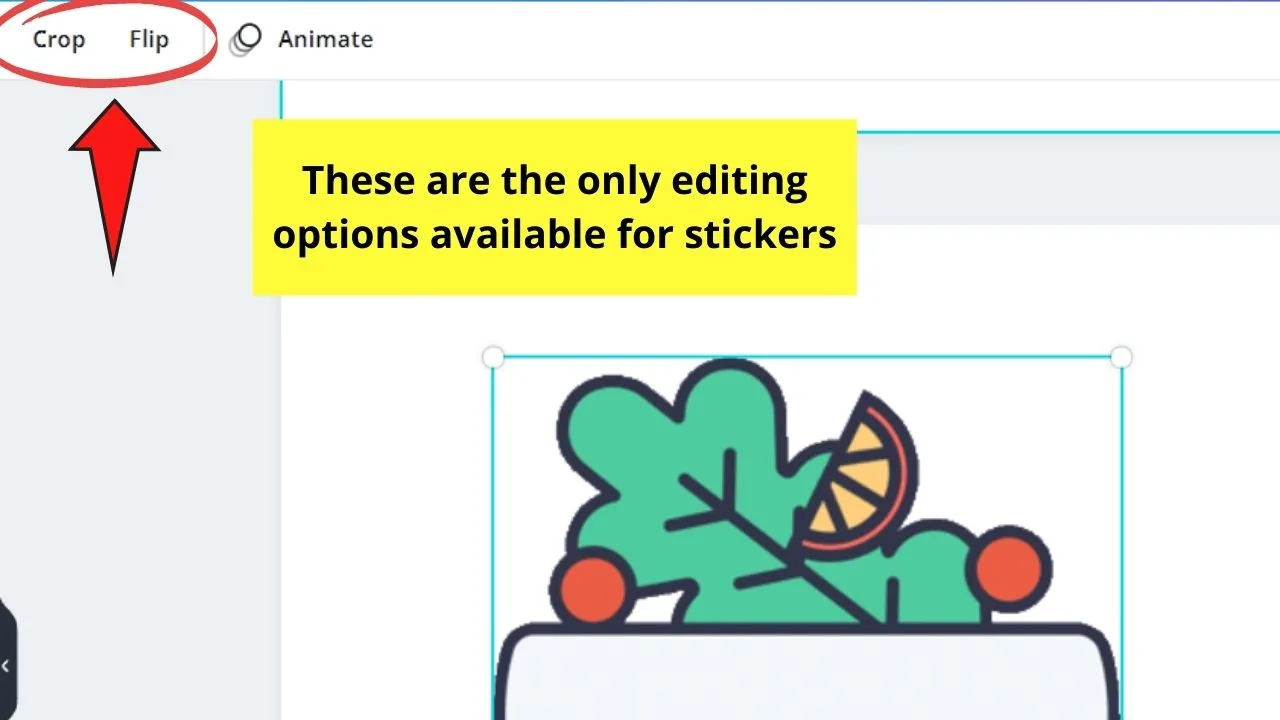Cropping and Flipping Stickers