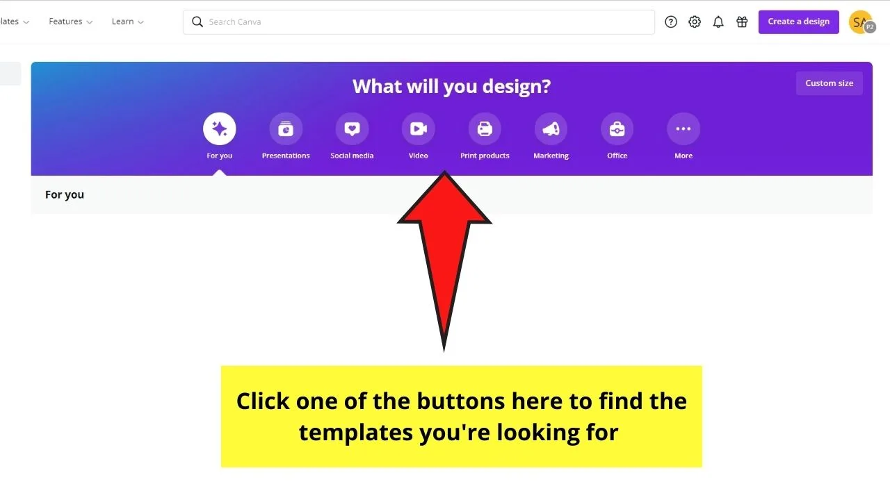 Design Buttons in Canva