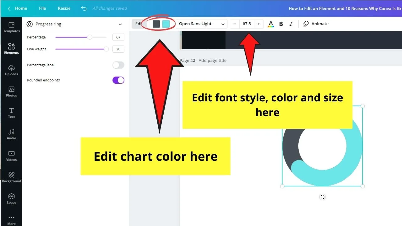 Editing Chart Colors and Fonts