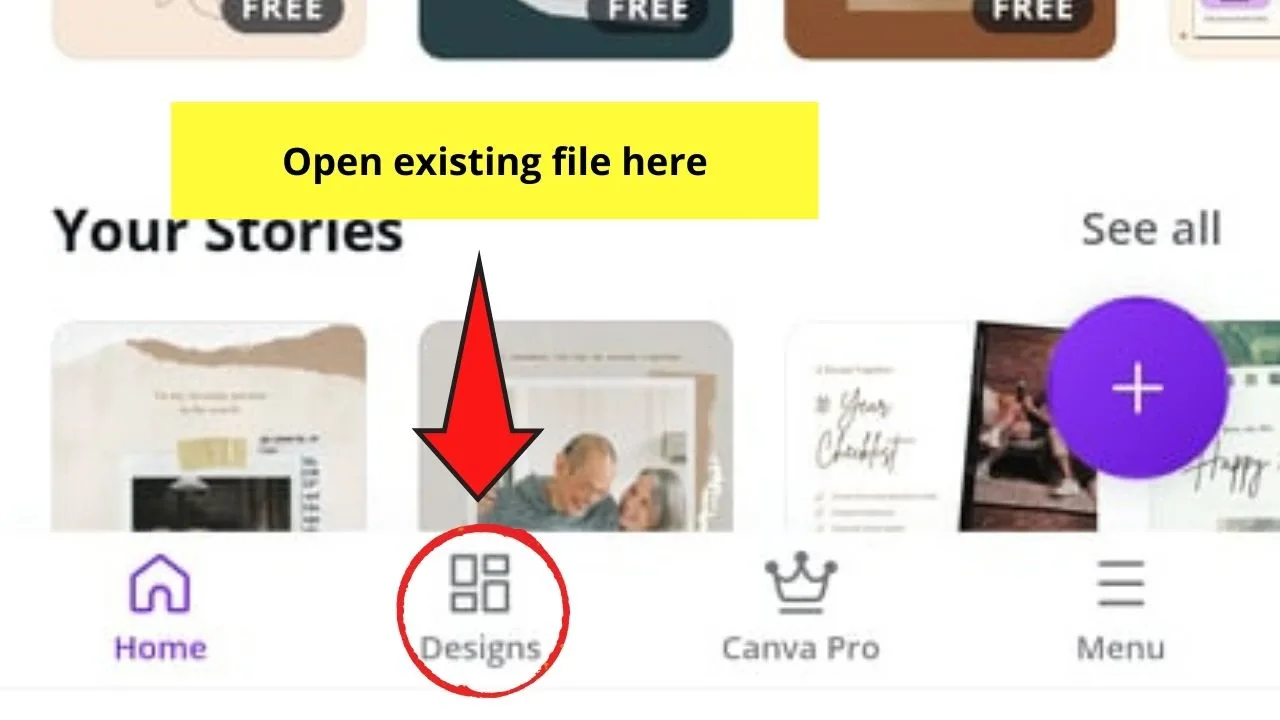 How to Add Music on Canva App Adding Music from Canva's Audio Gallery Step 1.2