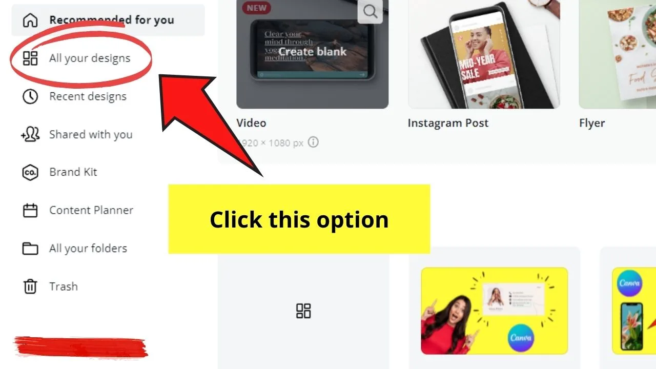 How to Download a Presentation in ppt Format (Powerpoint) in Canva Step 1