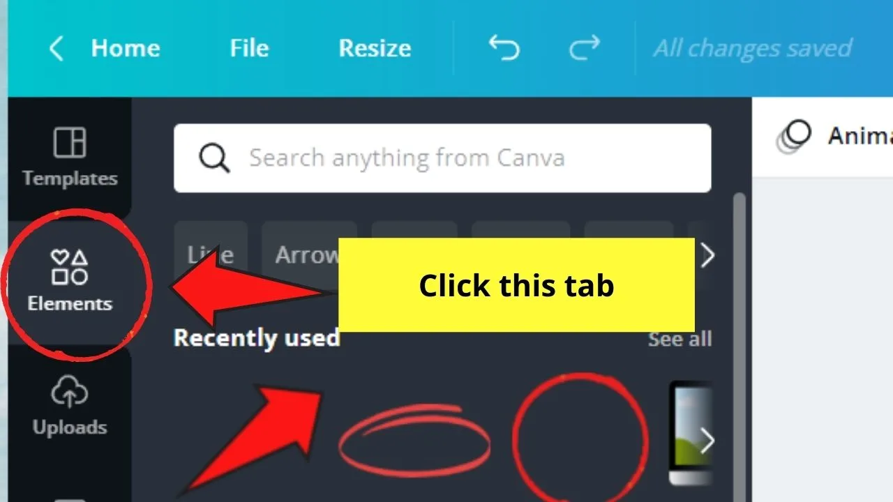 How to Draw on Canva Step Using Lines and Shapes Step 1