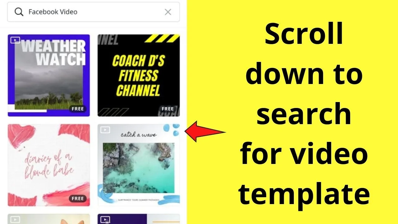 How to Make a Video on the Canva App with Templates Step 2