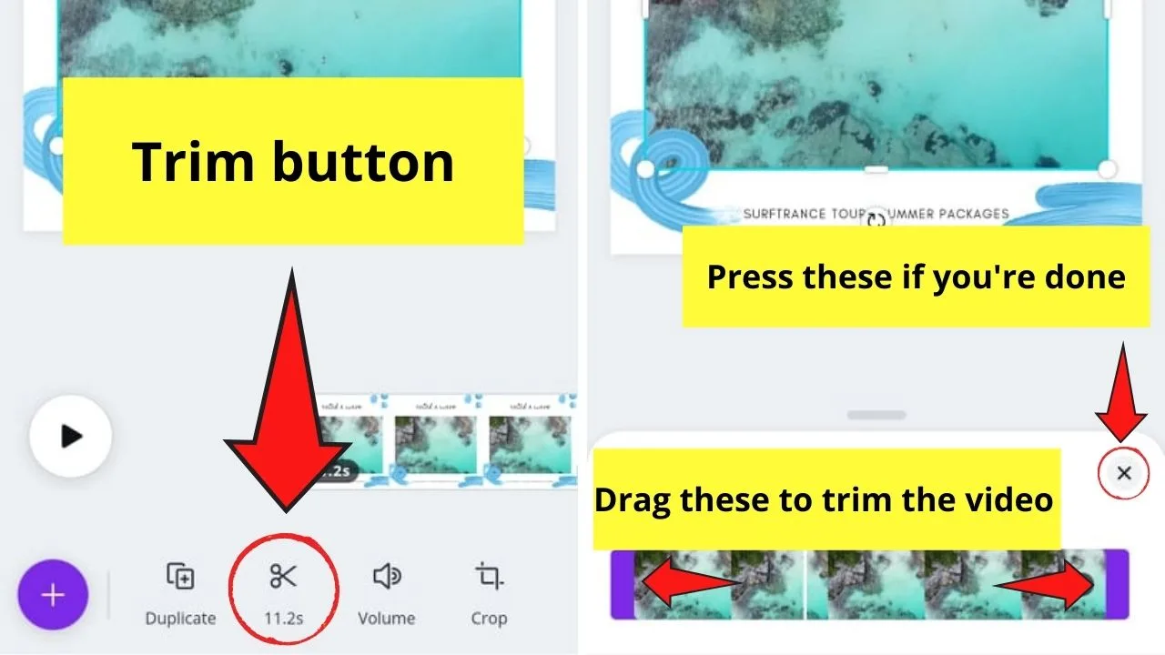 How to Make a Video on the Canva App with Templates Step 6