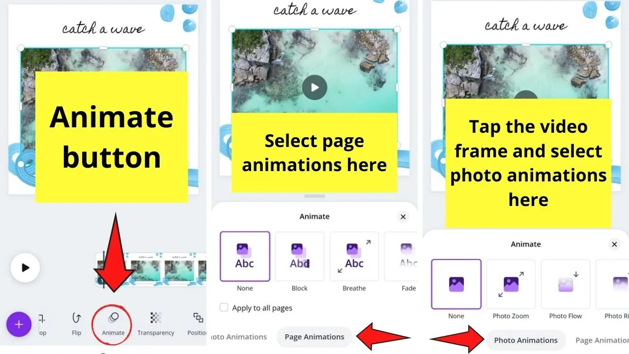 How to Make a Video on the Canva App with Templates Step 9