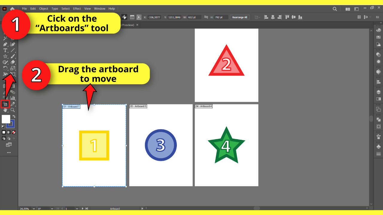 How to Move Artboards in Illustrator