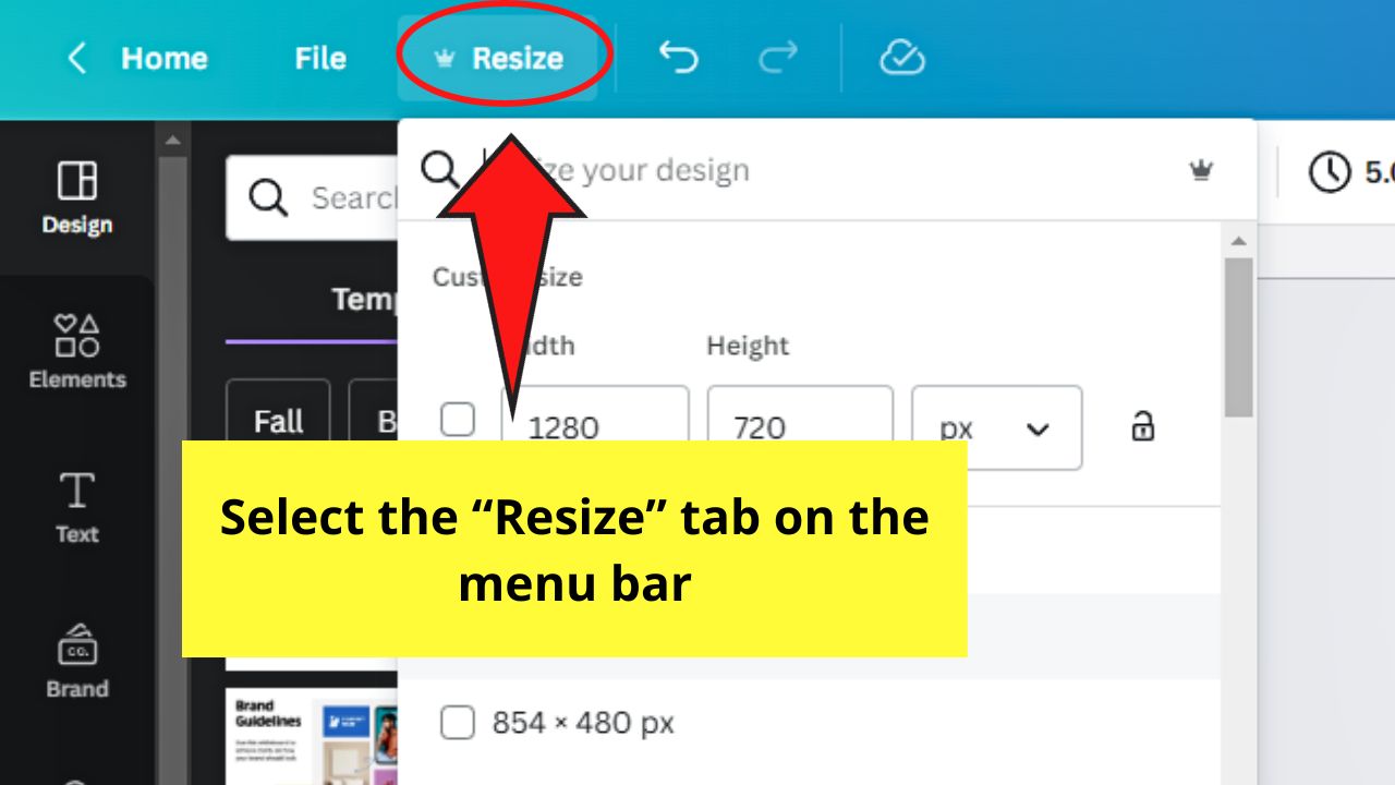 How to Show Rulers in Canva Step 4
