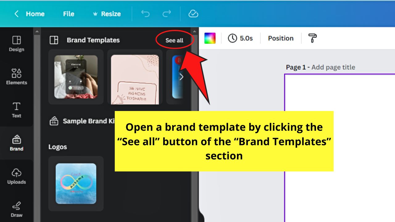 How to Use Brand Kits in Canva Step 4