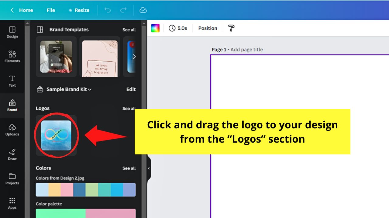 How to Use Brand Kits in Canva Step 5