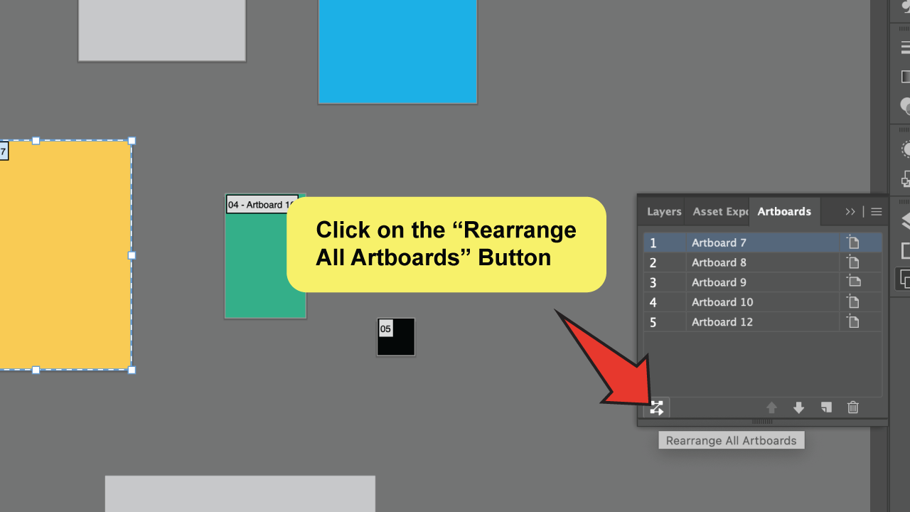 Rearrange artboards in Illustrator Step 3