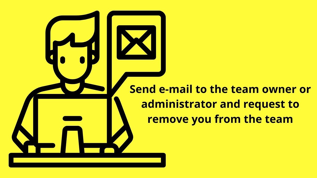 Send Email Request to Remove You from the Canva Team