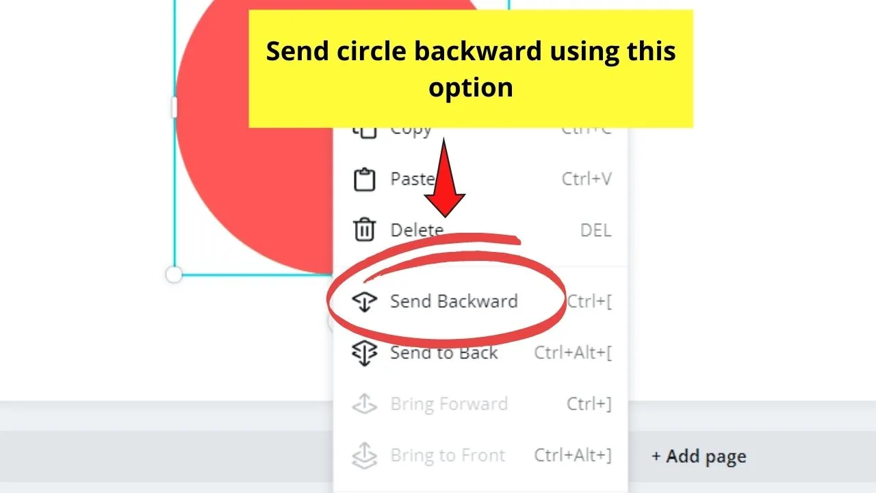 Sending Circle Backward