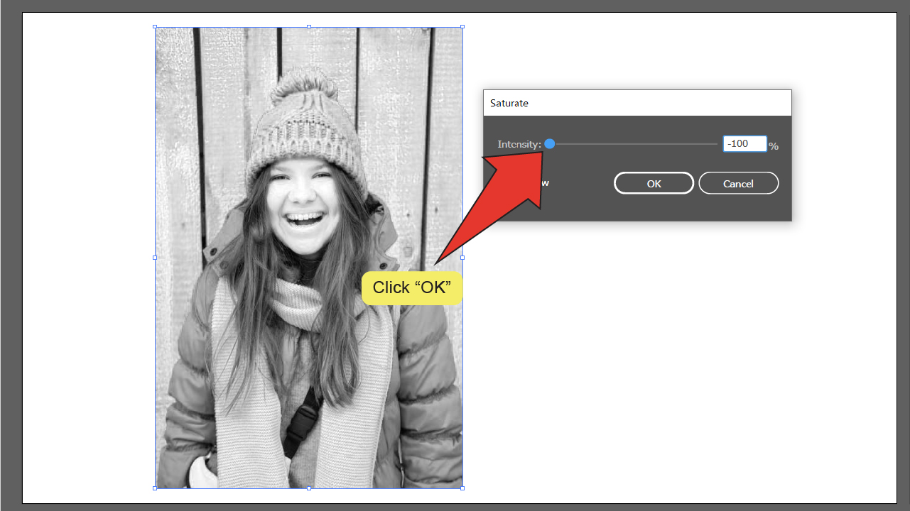 How To Desaturate An Image In Illustrator Step 8