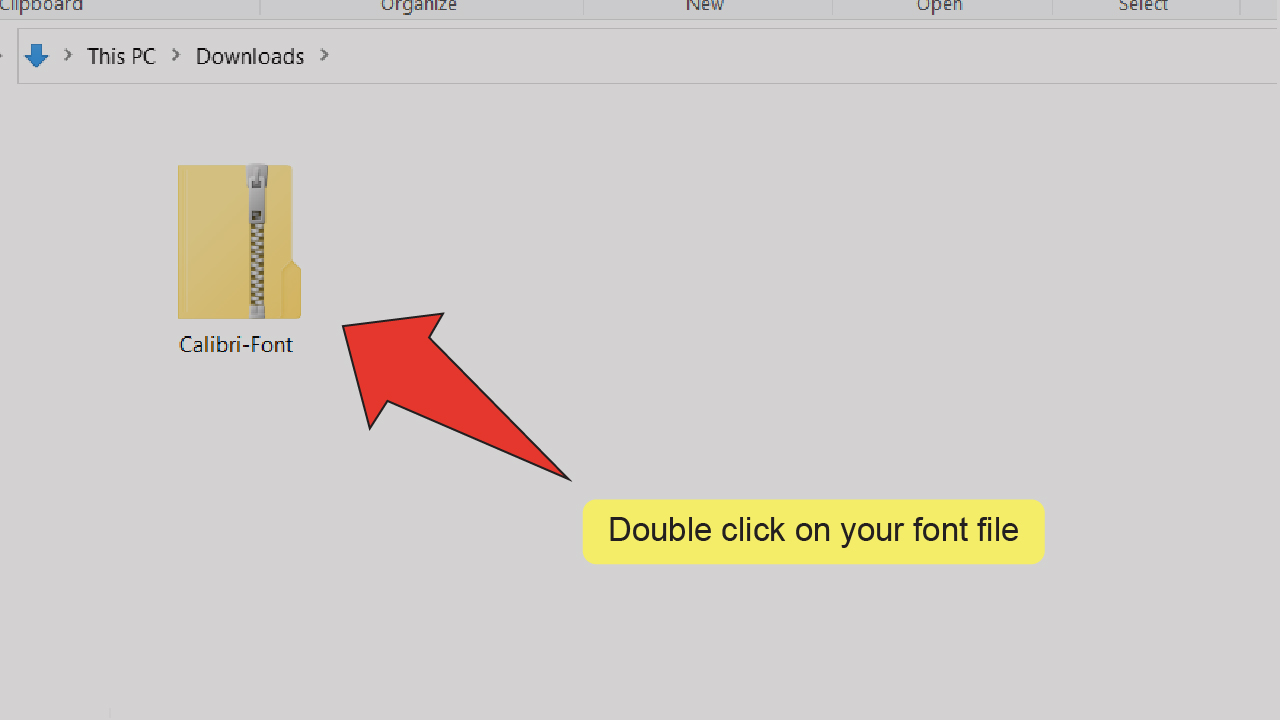 How to import fonts into Illustrator (downloaded outside of Illustrator) Step 5