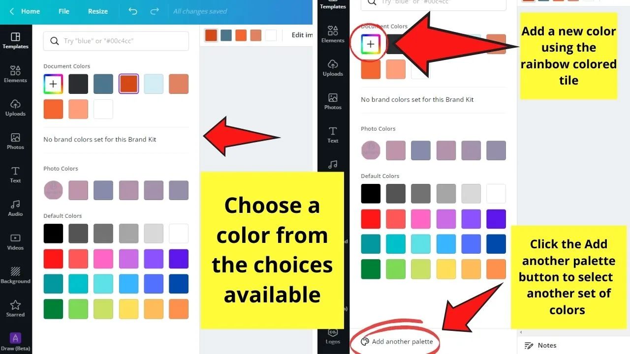 How to Change the Logo Color in Canva Canva-Designed Logo Step 5