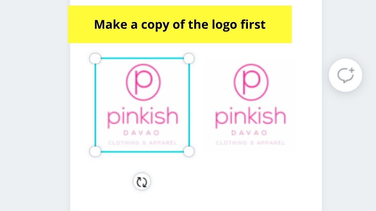 How to Change the Logo Color in Canva Uploaded to Canva Step 2