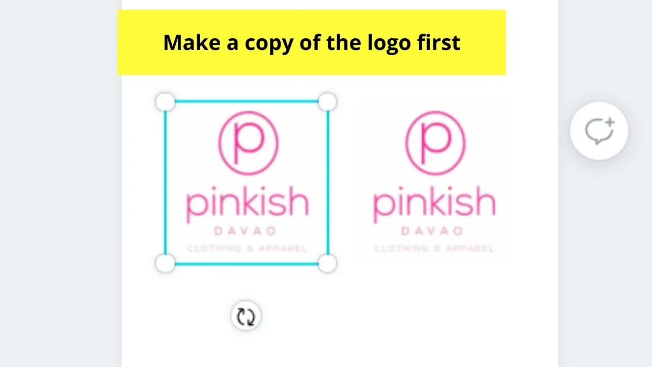 How to Change the Logo Color in Canva Uploaded to Canva Step 2