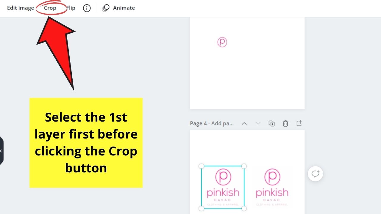 How to Change the Logo Color in Canva Uploaded to Canva Step 3.1