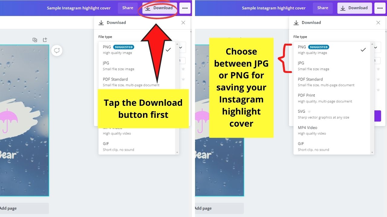 How to Create Instagram Highlight Covers in Canva Step 8