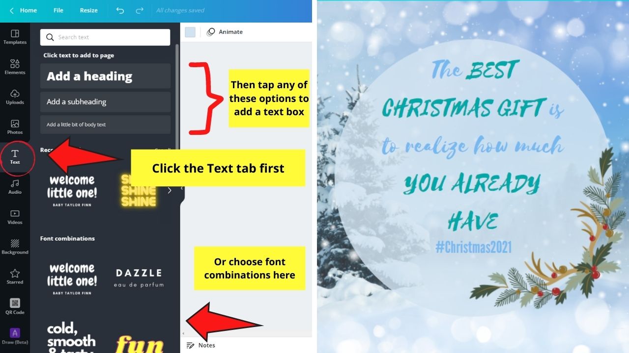 How to Create Templates in Canva Step 5.1