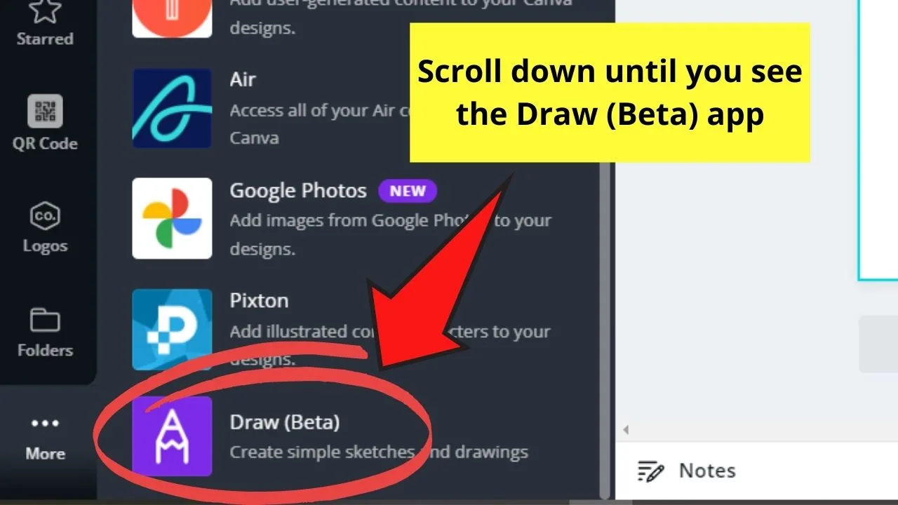 How to Draw in Canva The Update Step 2.2