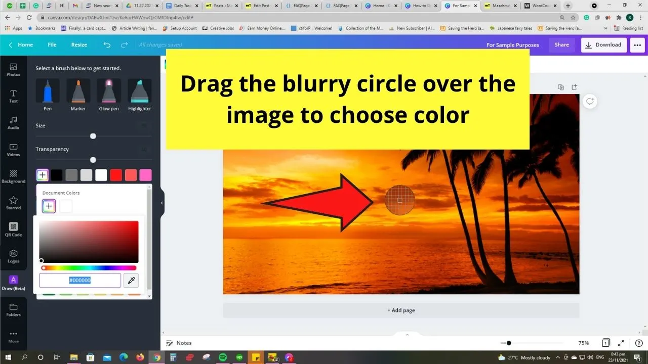 How to Draw in Canva The Update Step 5.4