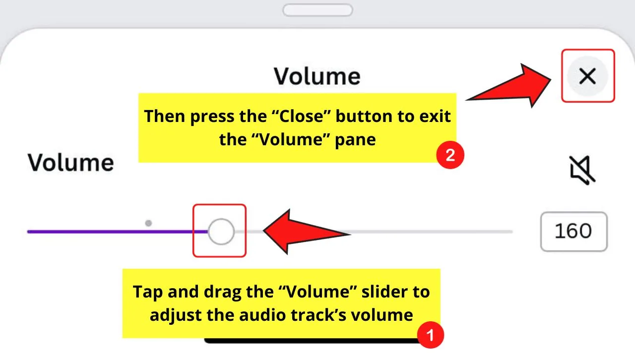 How to Edit Music in the Canva Mobile App Step 3