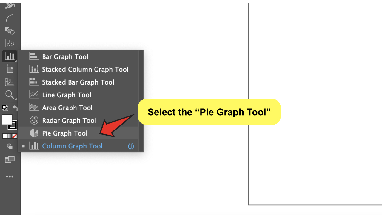 How to Make a Pie Graph in Illustrator Step 2
