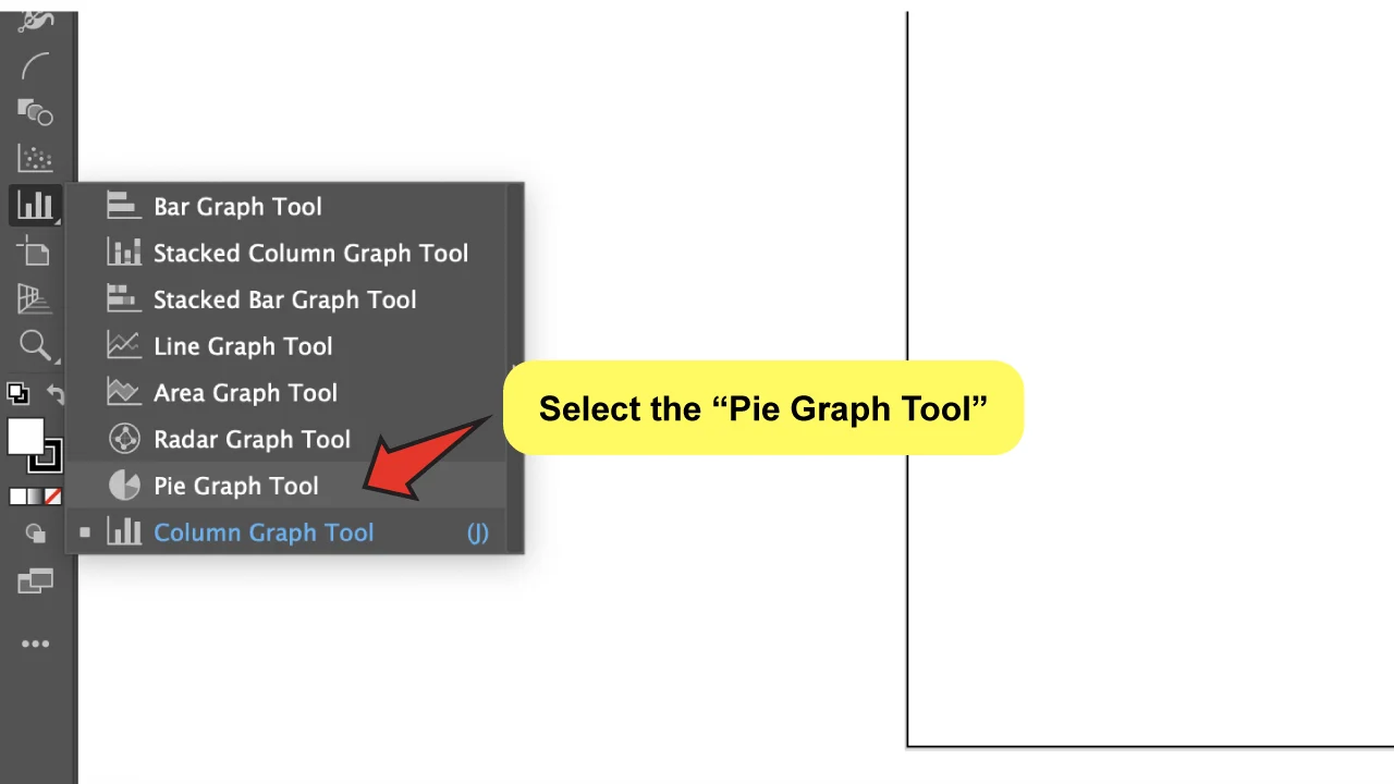 How to Make a Pie Graph in Illustrator Step 2