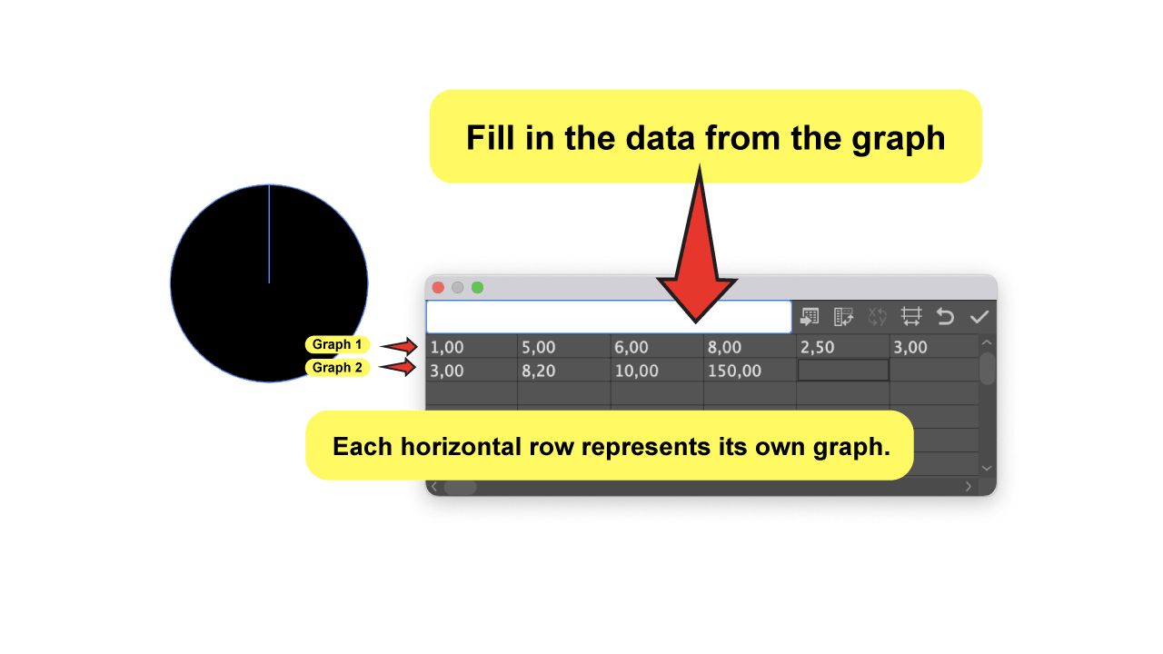 How to Make a Pie Graph in Illustrator Step 4 