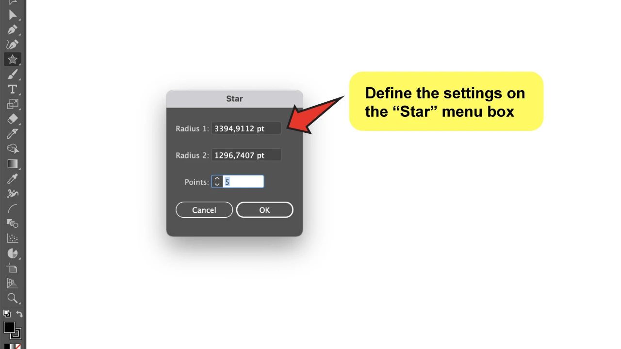 How-to-Make-a-Star-in-Illustrator Step 2