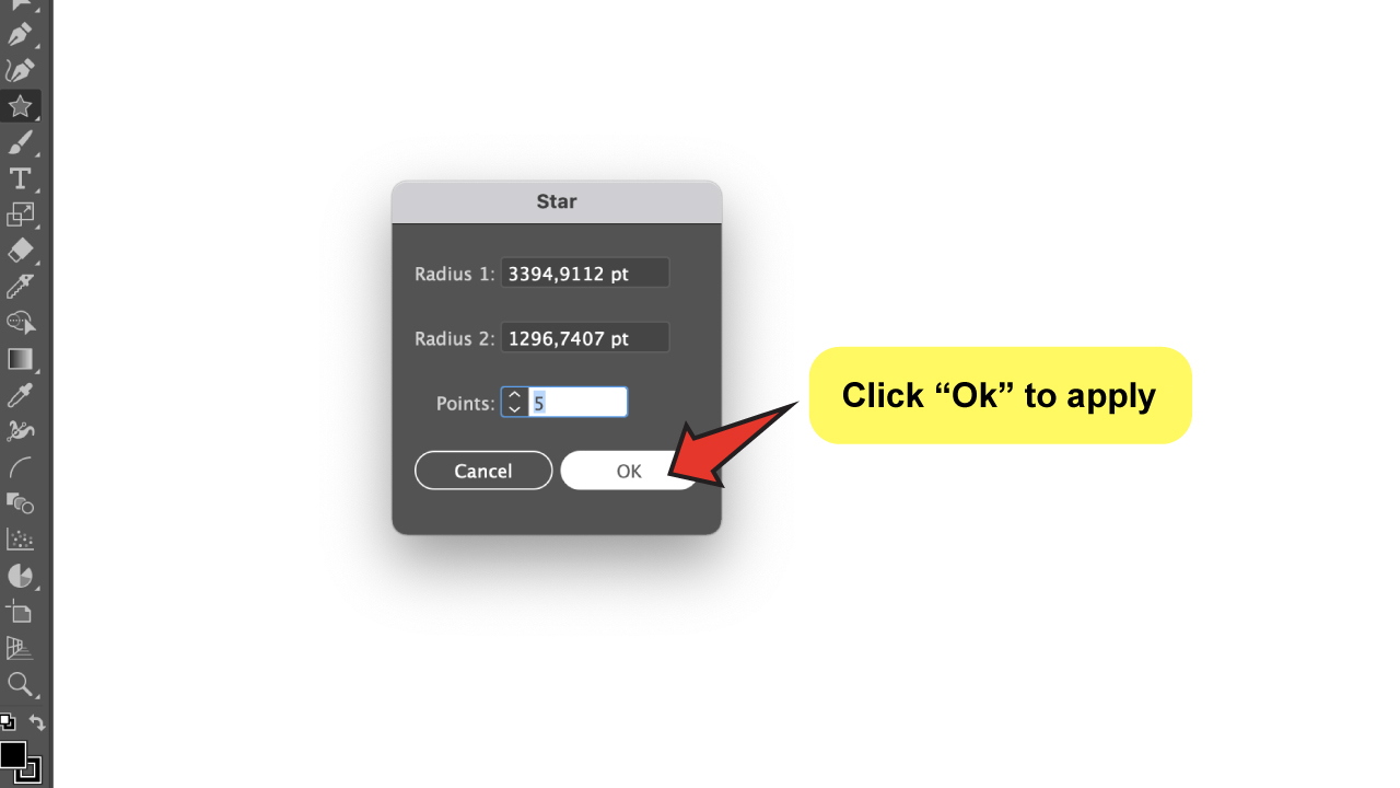 How to Make a Star in Illustrator Step 3a