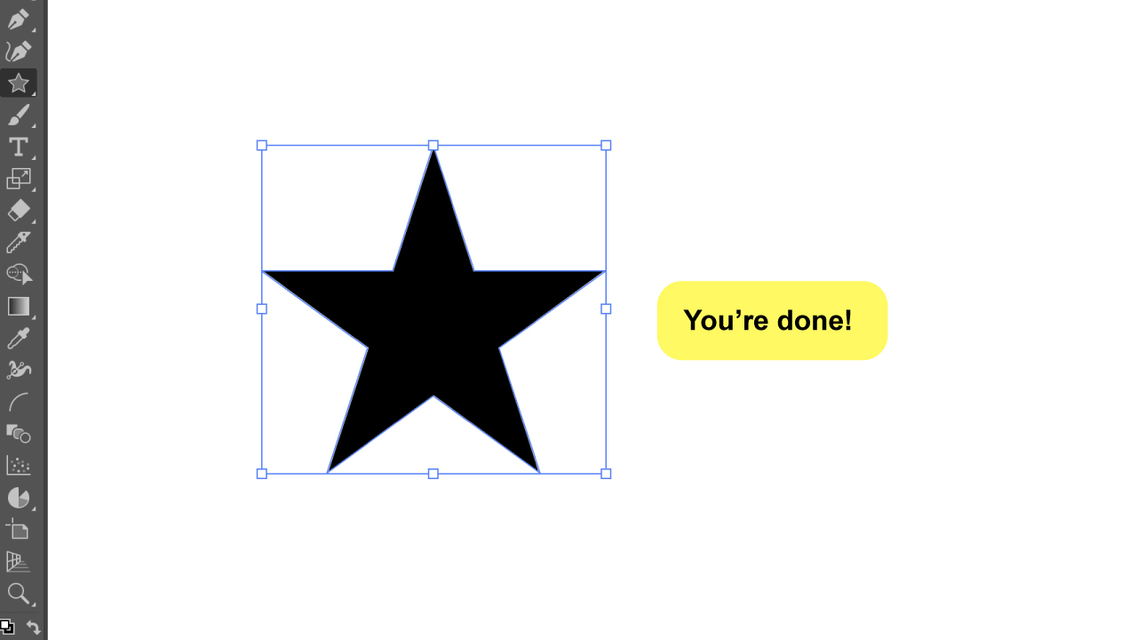 How to Make a Star in Illustrator Step 3b