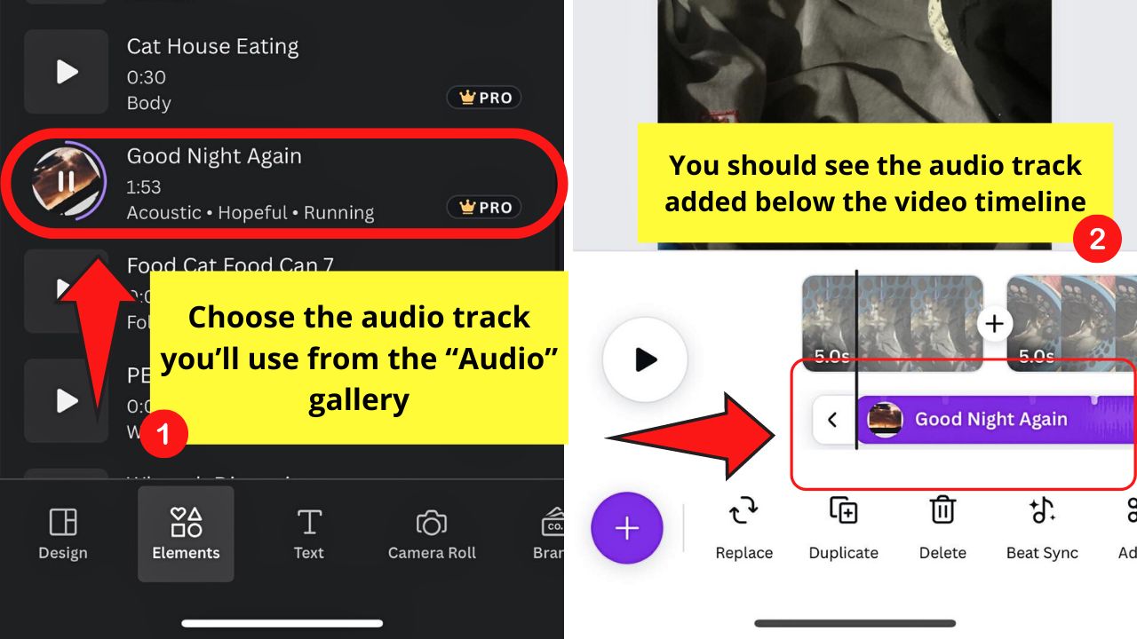 How to Make a Video on the Canva App with Templates Step 7