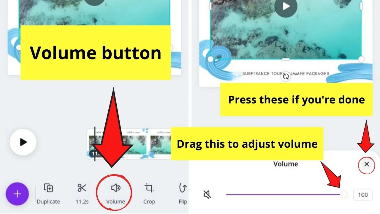 How to Make a Video on the Canva App with Templates Step 7