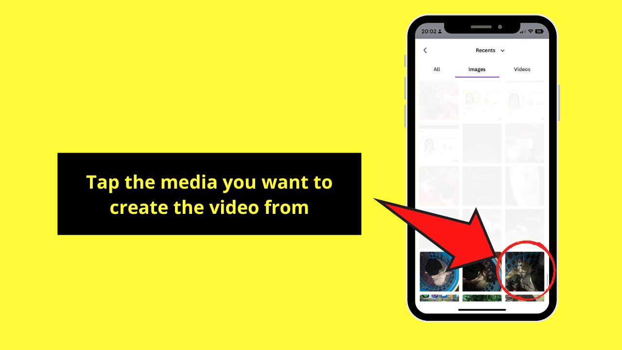 How to Make a Video on the Canva Mobile App with Magic Design Step 3