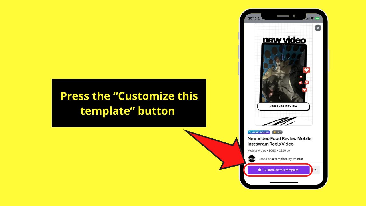 How to Make a Video on the Canva Mobile App with Magic Design Step 4
