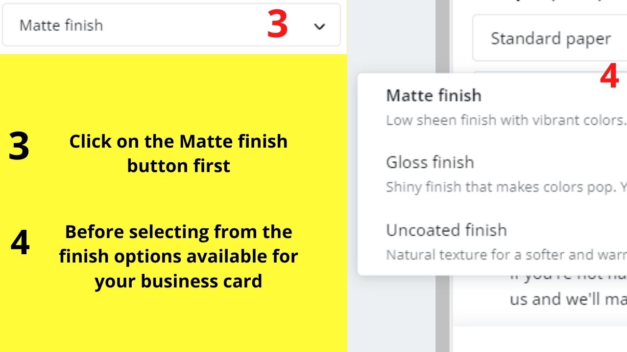 How to Print Business Cards in Canva through Canva Print Step 3.2