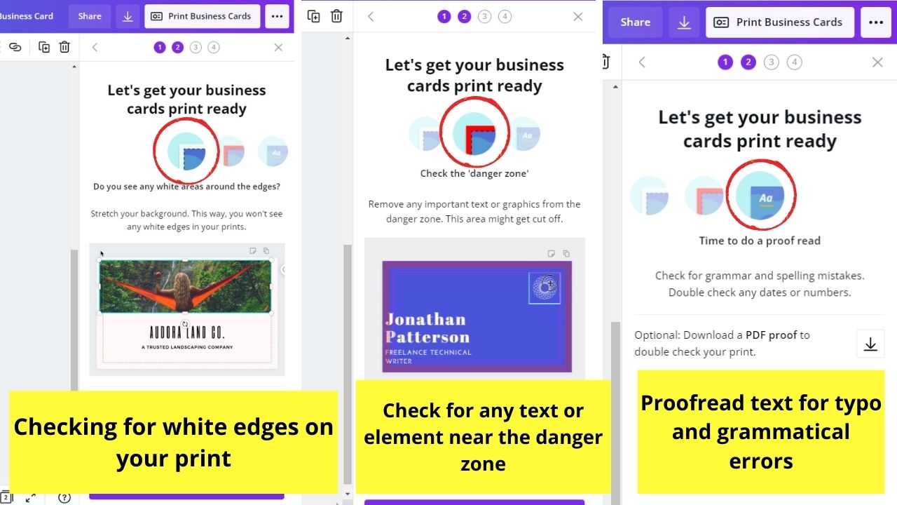 How to Print Business Cards in Canva through Canva Print Step 5