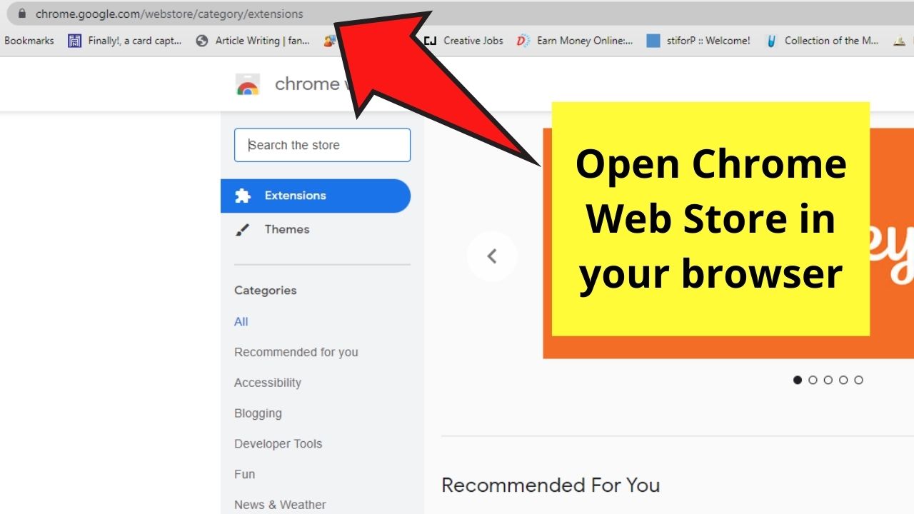 How to Spell Check on Canva Grammarly Chrome Extension Step 1