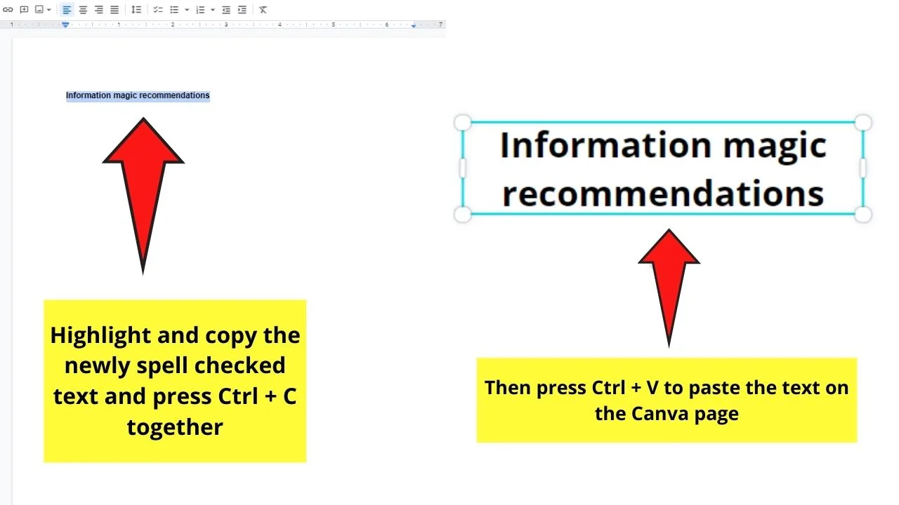 How to Spell Check on Canva Word Processing Programs Step 5