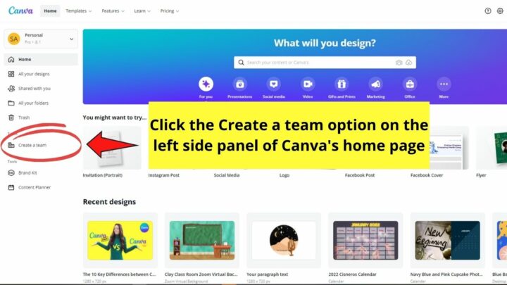 how to share a canva presentation on microsoft teams