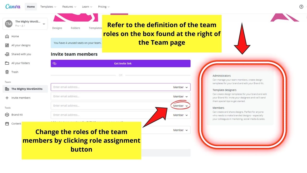 How do Canva Teams Work Creating a Canva Team Step 3.1