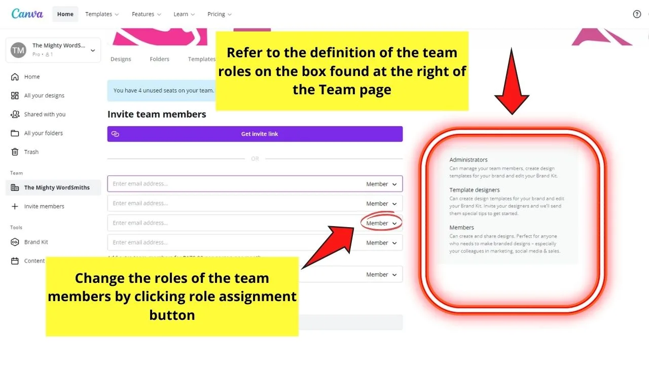 How do Canva Teams Work Creating a Canva Team Step 3