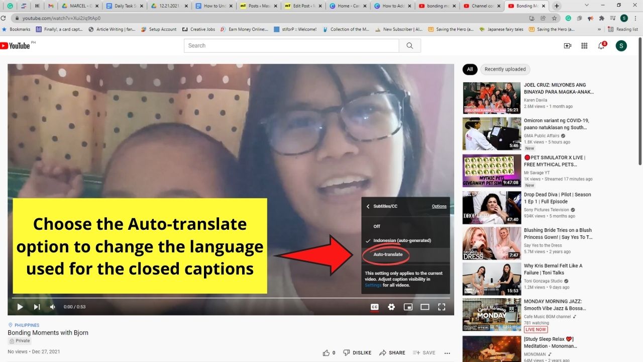 How to Add Closed Captions to Your YouTube Videos Activating Closed Captions Feature Step 3.2