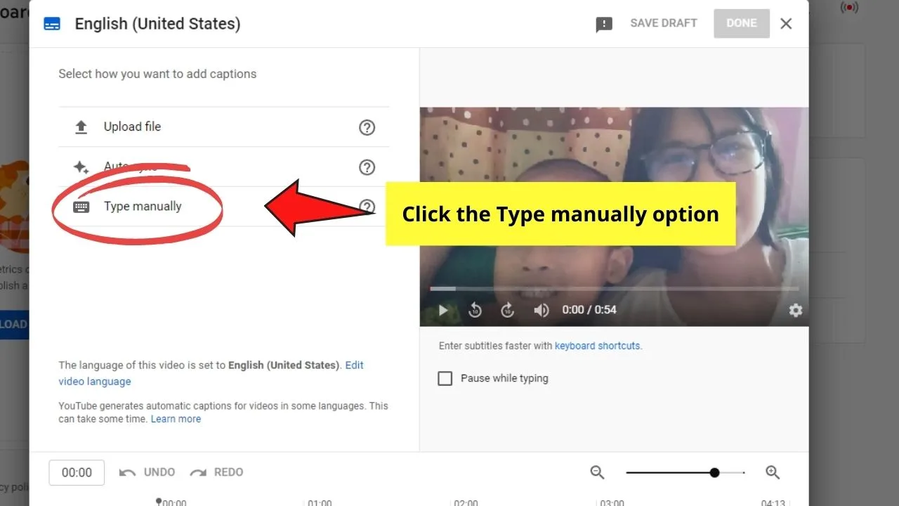 How to Add Closed Captions to Your YouTube Videos Manual Typing of Closed Captions Step 1