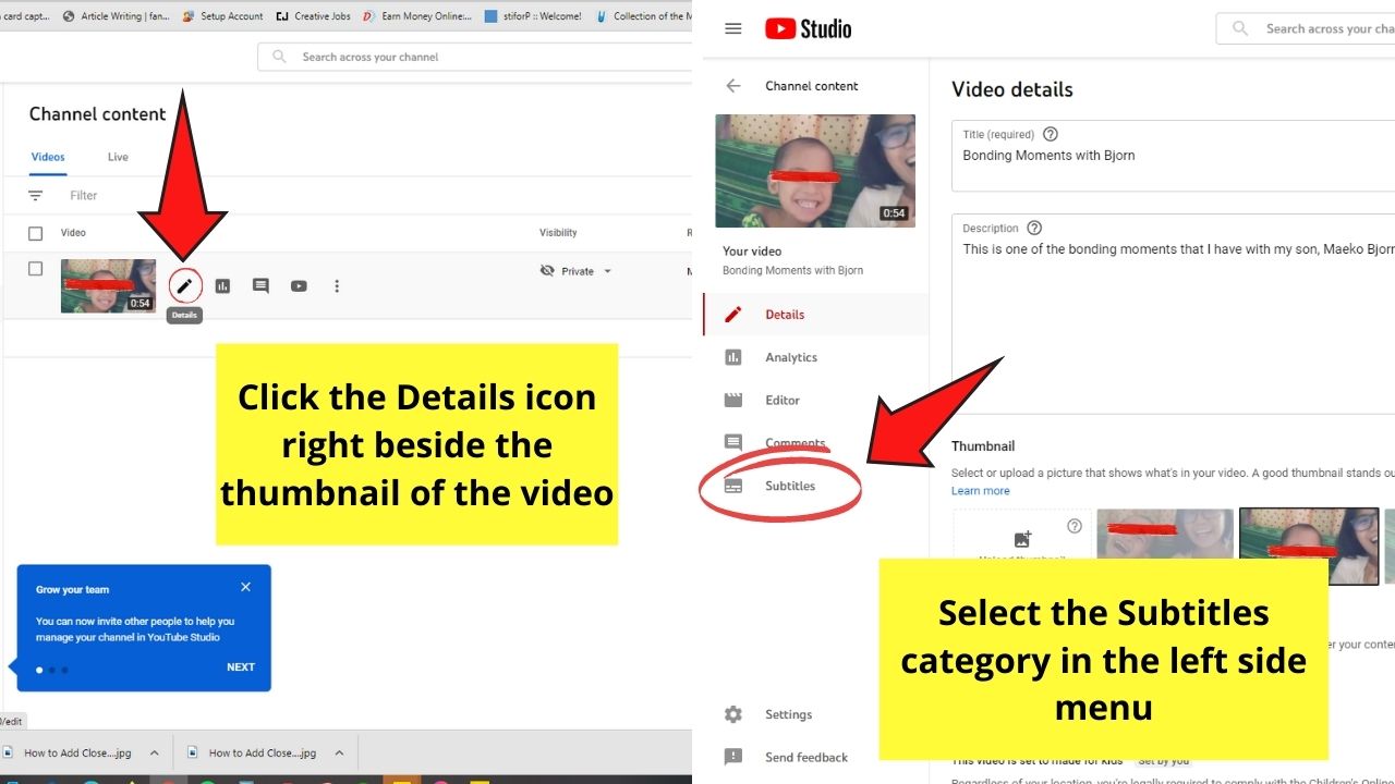 How to Add Closed Captions to Your YouTube Videos What to Do in The Captions Editor Page Step 2