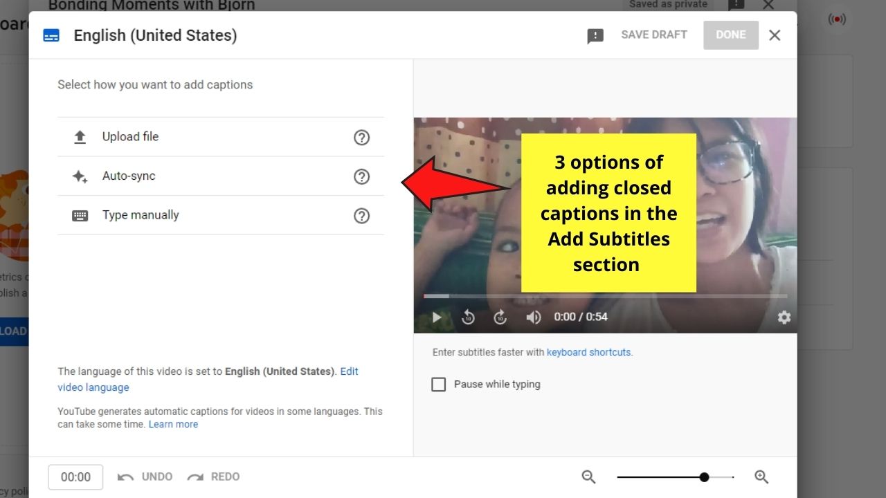 How to Add Closed Captions to Your YouTube Videos What to Do in the Captions Editor Page Step 3.2